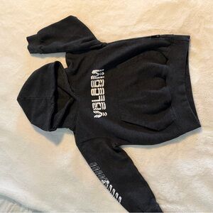 Volcom Charcoal Hoodie with White Logo